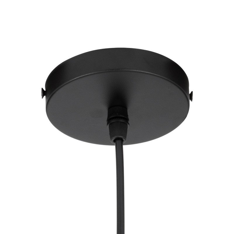 GLOBOSTAR® OLVERO 00772 Μοντέρνο Κρεμαστό Φωτιστικό Οροφής με Ντουί 1 x E27 AC 220-240V IP20 - Μαύρο & Χρυσό - Μ18 x Π4 x Y38cm