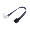 GLOBOSTAR® STRIPCON 70741 Ταχυσύνδεσμος για RGB Ταινία LED 10mm σε 4 Pin Θηλυκό Σύνδεσμο IP20 - Λευκό - Μ17 x Π1.5 x Υ0.4cm