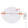 GLOBOSTAR® PANELEON 60192 Χωνευτό Panel Οροφής με Σύστημα Ρυθμιζόμενης Τρύπας Κοπής LED 33W 3492lm 180° AC 220-240V IP20 Φυσικό Λευκό 4500K - Lumileds SMD Chip & TÜV SÜD Driver - Λευκό Γαλακτερό - Μ22.2 x Π22.2 x Υ2cm / Q3.5cm έως Q20.5cm - 3 Χρόνια Ε