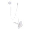 GLOBOSTAR® CELEST 00790 Μοντέρνο Κρεμαστό Φωτιστικό Οροφής με Ντουί 1 x G9 AC 220-240V IP20 - Λευκό - Μ20 x Π20 x Υ26.5cm