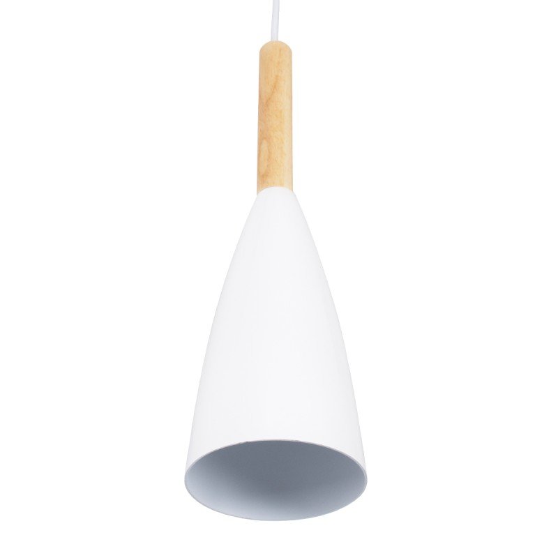 GLOBOSTAR® DILLON 00629 Μοντέρνο Κρεμαστό Φωτιστικό Οροφής με Ντουί 6 x E27 AC 220-240V IP20 - Λευκό & Μπεζ - Μ52 x Π52 x Y130cm