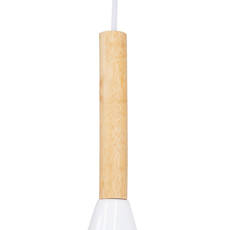 GLOBOSTAR® DILLON 00629 Μοντέρνο Κρεμαστό Φωτιστικό Οροφής με Ντουί 6 x E27 AC 220-240V IP20 - Λευκό & Μπεζ - Μ52 x Π52 x Y130cm
