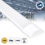 GloboStar® 60160 LED Γραμμικό Βιομηχανικό Φωτιστικό Tri-Proof 120cm 40W 3648lm 120° AC 220-240V Αδιάβροχο IP65 Μ120 x Π7.5 x Υ2.5cm Θερμό Λευκό 2700K - 2 Χρόνια Εγγύηση