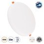 GLOBOSTAR® PANELEON 60192 Χωνευτό Panel Οροφής με Σύστημα Ρυθμιζόμενης Τρύπας Κοπής LED 33W 3492lm 180° AC 220-240V IP20 Φυσικό Λευκό 4500K - Lumileds SMD Chip & TÜV SÜD Driver - Λευκό Γαλακτερό - Μ22.2 x Π22.2 x Υ2cm / Q3.5cm έως Q20.5cm - 3 Χρόνια Ε