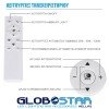 GLOBOSTAR® CASPER 61018 Μοντέρνο Κρεμαστό Φωτιστικό Οροφής LED 76W 8372lm 120° AC 220-240V IP20 Ρυθμιζόμενο Λευκό CCT με Χειριστήριο από 2700K έως 6000K Dimmable - Lumileds SMD Chip - Λευκό Ματ - Μ45 x Π45 x Υ5.5cm - 3 Χρόνια Εγγύηση