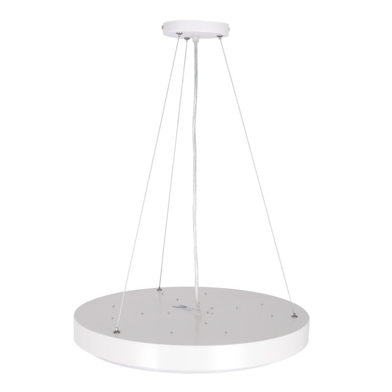 GLOBOSTAR® CASPER 61018 Μοντέρνο Κρεμαστό Φωτιστικό Οροφής LED 76W 8372lm 120° AC 220-240V IP20 Ρυθμιζόμενο Λευκό CCT με Χειριστήριο από 2700K έως 6000K Dimmable - Lumileds SMD Chip - Λευκό Ματ - Μ45 x Π45 x Υ5.5cm - 3 Χρόνια Εγγύηση