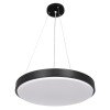 GLOBOSTAR® CASPER 61019 Μοντέρνο Κρεμαστό Φωτιστικό Οροφής LED 76W 8372lm 120° AC 220-240V IP20 Ρυθμιζόμενο Λευκό CCT με Χειριστήριο από 2700K έως 6000K Dimmable - Lumileds SMD Chip - Μαυρό Ματ - Μ45 x Π45 x Υ5.5cm - 3 Χρόνια Εγγύηση