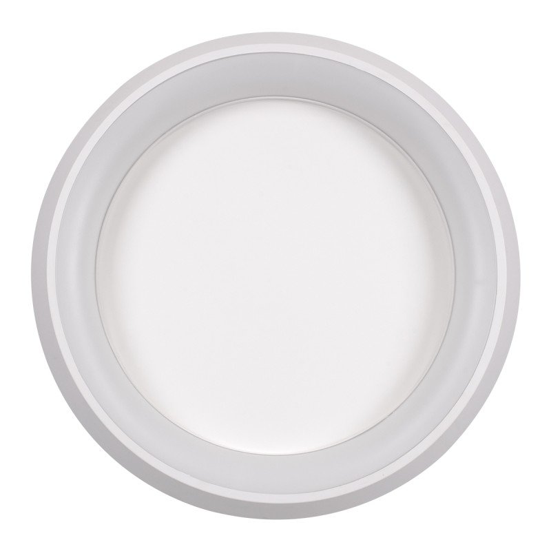 GLOBOSTAR® MELINA 61041 Μοντέρνο Φωτιστικό Οροφής LED 55W 6376lm 120° AC 220-240V IP20 Ρυθμιζόμενο Λευκό CCT με Χειριστήριο από 2700K έως 6000K Dimmable - Lumileds SMD Chip - Λευκό Ματ - Μ48 x Π48 x Υ9cm - 3 Χρόνια Εγγύηση