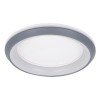 GLOBOSTAR® MELINA 61042 Μοντέρνο Φωτιστικό Οροφής LED 55W 6376lm 120° AC 220-240V IP20 Ρυθμιζόμενο Λευκό CCT με Χειριστήριο από 2700K έως 6000K Dimmable - Lumileds SMD Chip - Γκρι - Μ48 x Π48 x Υ9cm - 3 Χρόνια Εγγύηση