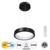 GLOBOSTAR® NEMESIS 61152 Μοντέρνο Κρεμαστό Φωτιστικό Οροφής LED 20W 2000lm 360° AC 220-240V IP20 Ρυθμιζόμενο Λευκό CCT με Χειριστήριο από 2700K έως 6000K Dimmable - Lumileds SMD Chip - Μαυρό Ματ - Μ25 x Π25 x Υ4cm - 3 Χρόνια Εγγύηση GLOBOSTAR® NEMESIS 61152 Μοντέρνο Κρεμαστό Φωτιστικό Οροφής LED 20W 2000lm 360° AC 220-240V IP20 Ρυθμιζόμενο Λευκό CCT με Χειριστήριο από 2700K έως 6000K Dimmable - Lumileds SMD Chip - Μαυρό Ματ - Μ25 x Π25 x Υ4cm - 3 Χρόνια Εγγύηση
