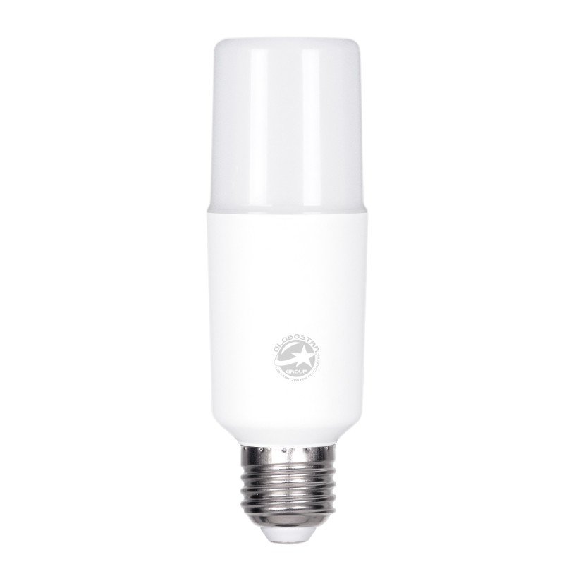 GLOBOSTAR® STICK 60058 Λάμπα E27 LED 14W 1582lm 260° AC 220-240V Αδιάβροχο IP54 Φυσικό Λευκό 4500K - Lumileds SMD Chip - Λευκό Γαλακτερό - Μ4.5 x Π4.5 x Υ13.7cm - 3 Χρόνια Εγγύηση