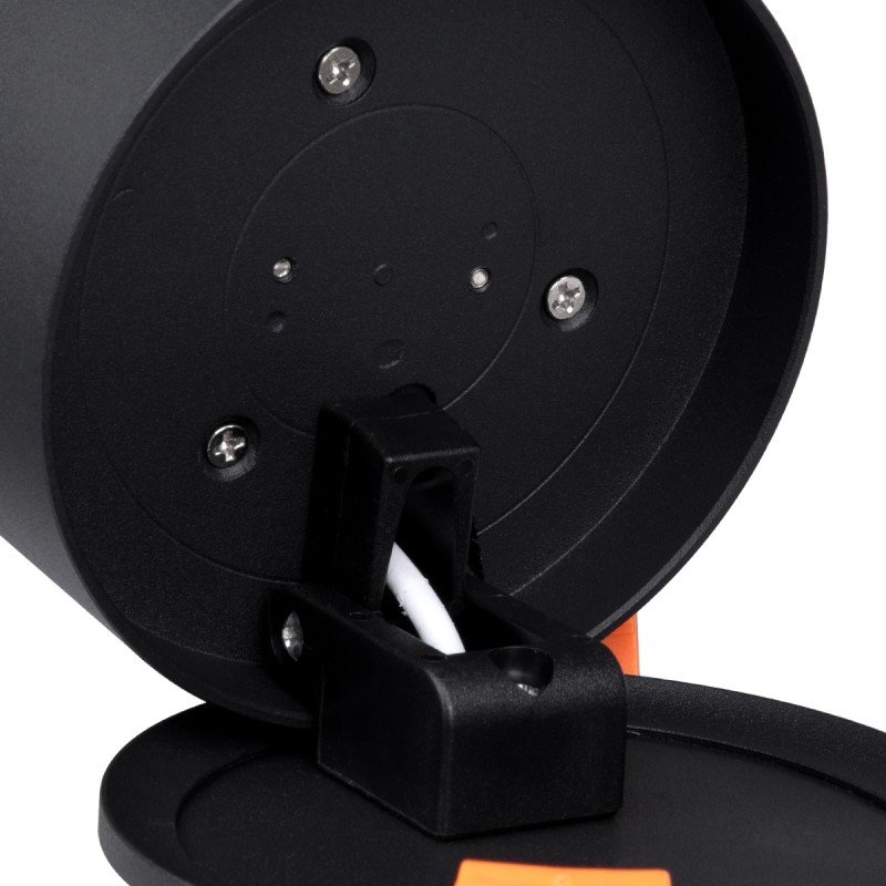 GLOBOSTAR® OMEGA-R 60297 Χωνευτό Κινούμενο Downlight Σποτ LED 12W 1500lm 36° AC 220-240V IP20 Θερμό Λευκό 2700K - Bridgelux COB Chip & TÜV SÜD Driver - Μαύρο Ματ - Μ10 x Π10 x Υ8.2cm / Q9cm - 5 Χρόνια Εγγύηση