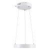 GLOBOSTAR® NEMESIS 61153 Μοντέρνο Κρεμαστό Φωτιστικό Οροφής LED 20W 2356lm 360° AC 220-240V IP20 Ρυθμιζόμενο Λευκό CCT με Χειριστήριο από 2700K έως 6000K Dimmable - Lumileds SMD Chip - Λευκό Ματ - Μ25 x Π25 x Υ4cm - 3 Χρόνια Εγγύηση