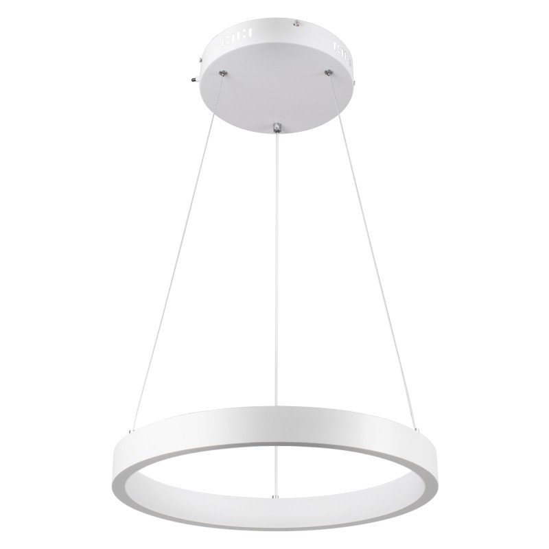 GLOBOSTAR® NEMESIS 61156 Μοντέρνο Κρεμαστό Φωτιστικό Οροφής LED 30W 3513lm 360° AC 220-240V IP20 Ρυθμιζόμενο Λευκό CCT με Χειριστήριο από 2700K έως 6000K Dimmable - Lumileds SMD Chip - Λευκό Ματ - Μ40 x Π40 x Υ4cm - 3 Χρόνια Εγγύηση