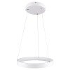GLOBOSTAR® NEMESIS 61156 Μοντέρνο Κρεμαστό Φωτιστικό Οροφής LED 30W 3513lm 360° AC 220-240V IP20 Ρυθμιζόμενο Λευκό CCT με Χειριστήριο από 2700K έως 6000K Dimmable - Lumileds SMD Chip - Λευκό Ματ - Μ40 x Π40 x Υ4cm - 3 Χρόνια Εγγύηση