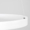 GLOBOSTAR® NEMESIS 61156 Μοντέρνο Κρεμαστό Φωτιστικό Οροφής LED 30W 3513lm 360° AC 220-240V IP20 Ρυθμιζόμενο Λευκό CCT με Χειριστήριο από 2700K έως 6000K Dimmable - Lumileds SMD Chip - Λευκό Ματ - Μ40 x Π40 x Υ4cm - 3 Χρόνια Εγγύηση