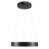 GLOBOSTAR® VENOM 61173 Μοντέρνο Κρεμαστό Φωτιστικό Οροφής LED 30W 3513lm 120° AC 220-240V IP20 Ρυθμιζόμενο Λευκό CCT με Χειριστήριο από 2700K έως 6000K Dimmable - Lumileds SMD Chip - Μαύρο Ματ - Μ40 x Π40 x Υ6.5cm - 3 Χρόνια Εγγύηση