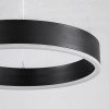 GLOBOSTAR® VENOM 61173 Μοντέρνο Κρεμαστό Φωτιστικό Οροφής LED 30W 3513lm 120° AC 220-240V IP20 Ρυθμιζόμενο Λευκό CCT με Χειριστήριο από 2700K έως 6000K Dimmable - Lumileds SMD Chip - Μαύρο Ματ - Μ40 x Π40 x Υ6.5cm - 3 Χρόνια Εγγύηση