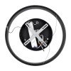 GLOBOSTAR® VENOM 61173 Μοντέρνο Κρεμαστό Φωτιστικό Οροφής LED 30W 3513lm 120° AC 220-240V IP20 Ρυθμιζόμενο Λευκό CCT με Χειριστήριο από 2700K έως 6000K Dimmable - Lumileds SMD Chip - Μαύρο Ματ - Μ40 x Π40 x Υ6.5cm - 3 Χρόνια Εγγύηση