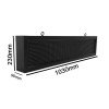 GLOBOSTAR® DISPLAY 90253 Κυλιόμενη Ψηφιακή Επιγραφή P10 Μονής Όψης LED AC 220-240V Αδιάβροχο IP65 Μπλε - WiFi Control μέσω FK APP - Αισθητήρας Θερμοκρασίας & Υγρασίας - Μ104 x Π9 x Υ24cm - 2 Χρόνια Εγγύηση