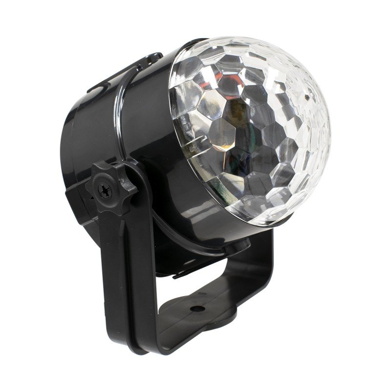 GLOBOSTAR® DISCOBALL 79601-1 Disco Μπάλα Φωτορυθμικό με RF Ασύρματο Χειριστήριο LED 15W 750lm 180° AC 220-240V IP20 Πολύχρωμο RGB - Μ11 x Π8.6 x Υ13cm - 2 Χρόνια Εγγύηση