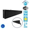 GLOBOSTAR® DISPLAY 90313 Κυλιόμενη Ψηφιακή Επιγραφή P10 Διπλής Όψης LED AC 220-240V Αδιάβροχο IP65 Μπλε - WiFi Control μέσω FK APP - Αισθητήρας Θερμοκρασίας & Υγρασίας - Μ168 x Π12 x Υ24cm - 2 Χρόνια Εγγύηση