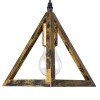GLOBOSTAR® TRIANGLE 00614 Μοντέρνο Κρεμαστό Φωτιστικό Οροφής με Ντουί 2 x E27 AC 220-240V IP20 - Μπρούτζινο - Μ60 x Π22 x Y130cm GLOBOSTAR® TRIANGLE 00614 Μοντέρνο Κρεμαστό Φωτιστικό Οροφής με Ντουί 2 x E27 AC 220-240V IP20 - Μπρούτζινο - Μ60 x Π22 x Y130cm