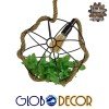 GLOBOSTAR® BRADLEY 10001328 Vintage Κρεμαστό Φωτιστικό Οροφής με Ντουί 1 x E27 AC 220-240V IP20 - Πολύχρωμο - Μ33 x Π33 x Υ33cm