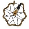 GLOBOSTAR® BRADLEY 10001328 Vintage Κρεμαστό Φωτιστικό Οροφής με Ντουί 1 x E27 AC 220-240V IP20 - Πολύχρωμο - Μ33 x Π33 x Υ33cm
