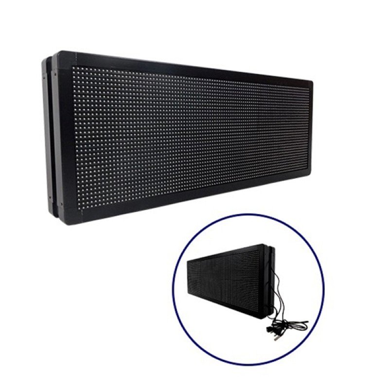GLOBOSTAR® DISPLAY 90321 Κυλιόμενη Ψηφιακή Επιγραφή Διπλής Όψης 96x32cm P10 96x32 Pixel LED 300W AC 220-240V Αδιάβροχο IP65 Κόκκινο - WiFi Control μέσω FK APP - Αισθητήρας Θερμοκρασίας & Υγρασίας - Μ104 x Π12 x Υ40cm - 2 Χρόνια Εγγύηση