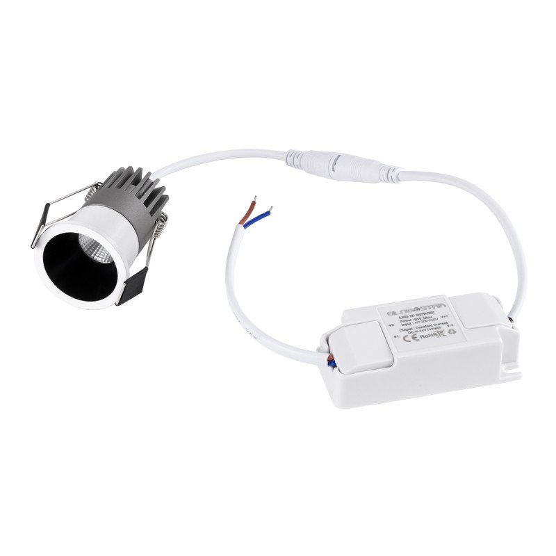 GLOBOSTAR® MICRO-S 60235 Χωνευτό Downlight Σποτ LED 5W 625lm 38° AC 220-240V IP20 Θερμό Λευκό 2700K - Bridgelux COB Chip & TÜV SÜD Driver - Λευκό & Μαύρο Ματ - Μ4 x Π4 x Υ5.9cm / Q3.5cm - 5 Χρόνια Εγγύηση GLOBOSTAR® MICRO-S 60235 Χωνευτό Downlight Σποτ LED 5W 625lm 38° AC 220-240V IP20 Θερμό Λευκό 2700K - Bridgelux COB Chip & TÜV SÜD Driver - Λευκό & Μαύρο Ματ - Μ4 x Π4 x Υ5.9cm / Q3.5cm - 5 Χρόνια Εγγύηση