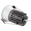 GLOBOSTAR® MICRO-B 60241 Χωνευτό Downlight Σποτ LED 7W 875lm 38° AC 220-240V IP20 Θερμό Λευκό 2700K - Bridgelux COB Chip & TÜV SÜD Driver - Λευκό & Μαύρο Ματ - Μ6 x Π6 x Υ7.8cm / Q5cm - 5 Χρόνια Εγγύηση