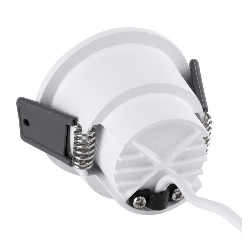 GLOBOSTAR® PLUTO-S 60248 Χωνευτό Downlight Σποτ με Honeycomb Anti Glare Reflector LED 7W 910lm 38° AC 220-240V IP20 Φυσικό Λευκό 4500K - Bridgelux COB Chip & TÜV SÜD Driver - Λευκό Ματ - Μ6.4 x Π6.4 x Υ4.9cm / Q5.5cm - 5 Χρόνια Εγγύηση