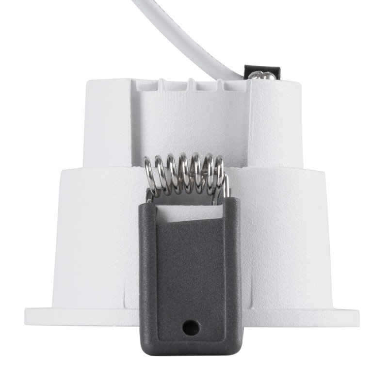 GLOBOSTAR® PLUTO-S 60248 Χωνευτό Downlight Σποτ με Honeycomb Anti Glare Reflector LED 7W 910lm 38° AC 220-240V IP20 Φυσικό Λευκό 4500K - Bridgelux COB Chip & TÜV SÜD Driver - Λευκό Ματ - Μ6.4 x Π6.4 x Υ4.9cm / Q5.5cm - 5 Χρόνια Εγγύηση