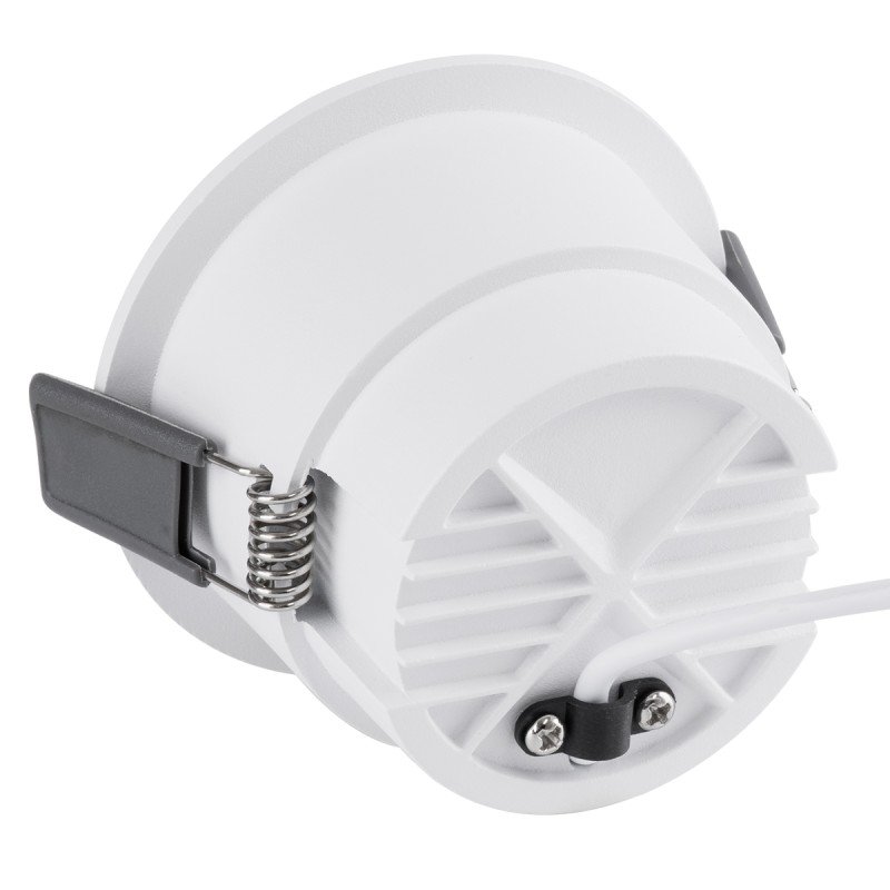 GLOBOSTAR® PLUTO-M 60255 Χωνευτό Downlight Σποτ με Honeycomb Anti Glare Reflector LED 10W 1250lm 38° AC 220-240V IP20 Θερμό Λευκό 2700K - Bridgelux COB Chip & TÜV SÜD Driver - Λευκό Ματ - Μ8.4 x Π8.4 x Υ5.9cm / Q7.5cm - 5 Χρόνια Εγγύηση