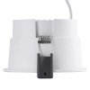 GLOBOSTAR® PLUTO-B 60258 Χωνευτό Downlight Σποτ με Honeycomb Anti Glare Reflector LED 15W 1950lm 38° AC 220-240V IP20 Φυσικό Λευκό 4500K - Bridgelux COB Chip & TÜV SÜD Driver - Λευκό & Μαύρο Ματ - Μ10.4 x Π10.4 x Υ6.5cm / Q9.5cm - 5 Χρόνια Εγγύηση