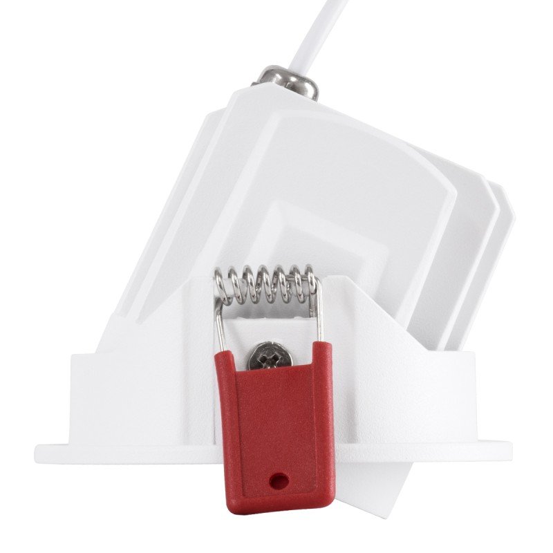 GLOBOSTAR® LEO-R 60284 Χωνευτό Κινούμενο Downlight Σποτ με Honeycomb Anti Glare Reflector LED 10W 1300lm 38° AC 220-240V IP20 Φυσικό Λευκό 4500K - Bridgelux COB Chip & TÜV SÜD Driver - Λευκό Ματ - Μ8.5 x Π8.5 x Υ6.6cm / Q7.5cm - 5 Χρόνια Εγγύηση