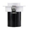 GLOBOSTAR® VIRGO-S 60302 Χωνευτό Κινούμενο Downlight Σποτ LED 7W 910lm 36° AC 220-240V IP20 Φυσικό Λευκό 4500K - Bridgelux COB Chip & TÜV SÜD Driver - Λευκό & Μαύρο Ματ - Μ9 x Π9 x Υ9cm / Q7.8cm - 5 Χρόνια Εγγύηση