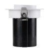GLOBOSTAR® VIRGO-M 60306 Χωνευτό Κινούμενο Downlight Σποτ LED 12W 1560lm 36° AC 220-240V IP20 Φυσικό Λευκό 4500K - Bridgelux COB Chip & TÜV SÜD Driver - Λευκό & Μαύρο Ματ - Μ11 x Π11 x Υ11.5cm / Q9.5cm - 5 Χρόνια Εγγύηση