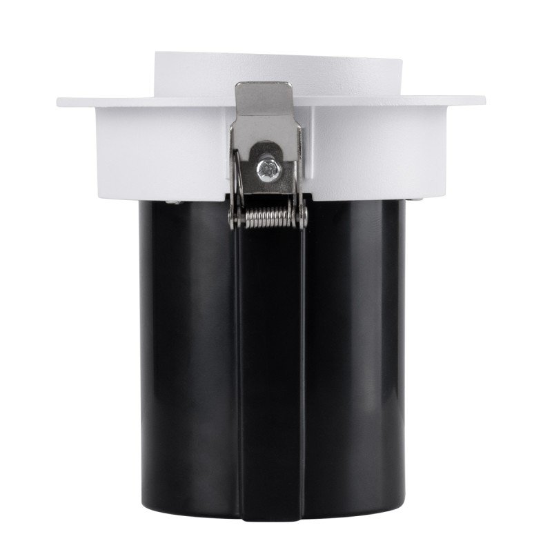 GLOBOSTAR® VIRGO-M 60306 Χωνευτό Κινούμενο Downlight Σποτ LED 12W 1560lm 36° AC 220-240V IP20 Φυσικό Λευκό 4500K - Bridgelux COB Chip & TÜV SÜD Driver - Λευκό & Μαύρο Ματ - Μ11 x Π11 x Υ11.5cm / Q9.5cm - 5 Χρόνια Εγγύηση