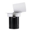 GLOBOSTAR® VIRGO-M 60306 Χωνευτό Κινούμενο Downlight Σποτ LED 12W 1560lm 36° AC 220-240V IP20 Φυσικό Λευκό 4500K - Bridgelux COB Chip & TÜV SÜD Driver - Λευκό & Μαύρο Ματ - Μ11 x Π11 x Υ11.5cm / Q9.5cm - 5 Χρόνια Εγγύηση
