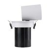 GLOBOSTAR® VIRGO-M 60306 Χωνευτό Κινούμενο Downlight Σποτ LED 12W 1560lm 36° AC 220-240V IP20 Φυσικό Λευκό 4500K - Bridgelux COB Chip & TÜV SÜD Driver - Λευκό & Μαύρο Ματ - Μ11 x Π11 x Υ11.5cm / Q9.5cm - 5 Χρόνια Εγγύηση