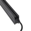GLOBOSTAR® MARKET 61021 Μοντέρνο Γραμμικό Επεκτεινόμενο Φωτιστικό Οροφής LED 18W 2200lm 60° AC 220-240V IP20 Φυσικό Λευκό 4500K - Lumileds SMD Chip - Μαύρο Ματ - Μ120 x Π2 x Υ4cm - 3 Χρόνια Εγγύηση
