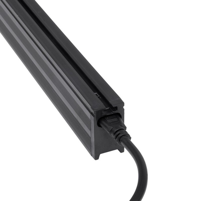 GLOBOSTAR® MARKET 61021 Μοντέρνο Γραμμικό Επεκτεινόμενο Φωτιστικό Οροφής LED 18W 2200lm 60° AC 220-240V IP20 Φυσικό Λευκό 4500K - Lumileds SMD Chip - Μαύρο Ματ - Μ120 x Π2 x Υ4cm - 3 Χρόνια Εγγύηση