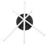 GLOBOSTAR® DRACO 61093 Μοντέρνο Φωτιστικό Οροφής LED 45W 5535lm 120° AC 220-240V IP20 Ρυθμιζόμενο Λευκό CCT με Χειριστήριο από 2700K έως 6000K Dimmable - Lumileds SMD Chip - Μαύρο Ματ - Μ50 x Π50 x Υ11cm - 3 Χρόνια Εγγύηση