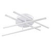 GLOBOSTAR® DRACO 61096 Μοντέρνο Φωτιστικό Οροφής LED 60W 7380lm 120° AC 220-240V IP20 Ρυθμιζόμενο Λευκό CCT με Χειριστήριο από 2700K έως 6000K Dimmable - Lumileds SMD Chip - Λευκό Ματ - Μ60 x Π60 x Υ11cm - 3 Χρόνια Εγγύηση