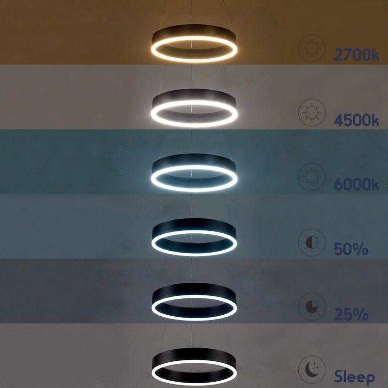 GLOBOSTAR® VENOM 61175 Μοντέρνο Κρεμαστό Φωτιστικό Οροφής LED 30W 3513lm 120° AC 220-240V IP20 Ρυθμιζόμενο Λευκό CCT με Χειριστήριο από 2700K έως 6000K Dimmable - Lumileds SMD Chip - Χρυσό Βούρτσας - Μ40 x Π40 x Υ6.5cm - 3 Χρόνια Εγγύηση