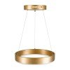 GLOBOSTAR® VENOM 61175 Μοντέρνο Κρεμαστό Φωτιστικό Οροφής LED 30W 3513lm 120° AC 220-240V IP20 Ρυθμιζόμενο Λευκό CCT με Χειριστήριο από 2700K έως 6000K Dimmable - Lumileds SMD Chip - Χρυσό Βούρτσας - Μ40 x Π40 x Υ6.5cm - 3 Χρόνια Εγγύηση