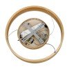 GLOBOSTAR® VENOM 61175 Μοντέρνο Κρεμαστό Φωτιστικό Οροφής LED 30W 3513lm 120° AC 220-240V IP20 Ρυθμιζόμενο Λευκό CCT με Χειριστήριο από 2700K έως 6000K Dimmable - Lumileds SMD Chip - Χρυσό Βούρτσας - Μ40 x Π40 x Υ6.5cm - 3 Χρόνια Εγγύηση