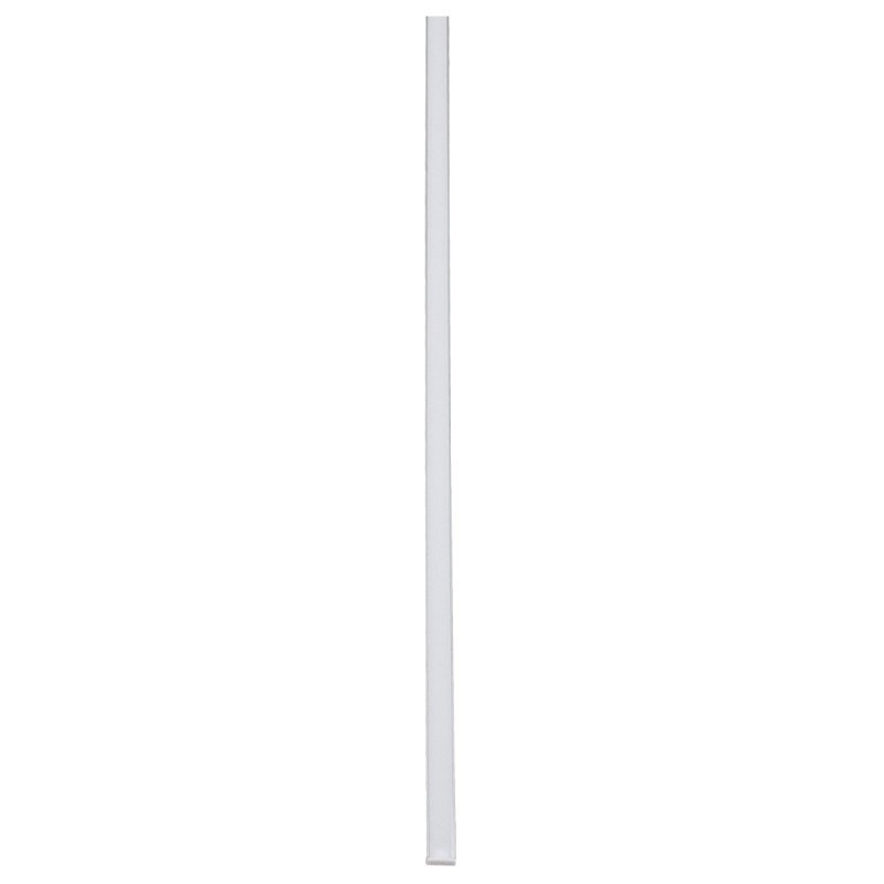 GLOBOSTAR® ALP-LINEAR SURFABO 70805-1M Επιφανειακό Προφίλ Αλουμινίου με Λευκό Γαλακτερό Πατητό Κάλυμμα για Ταινίες LED IP20 - Ασημί & Λευκό - Μ100 x Π1.6 x Υ0.7cm